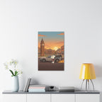 Snoopy DeLorean Canvas