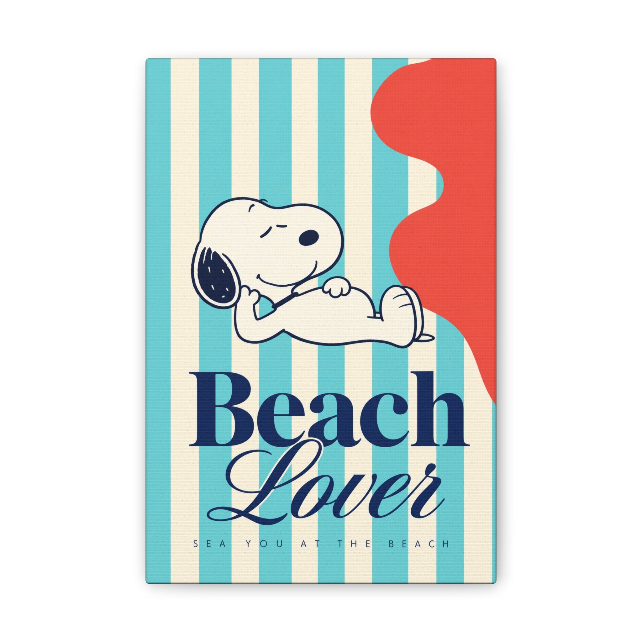 Snoopy Beach Lover Canvas