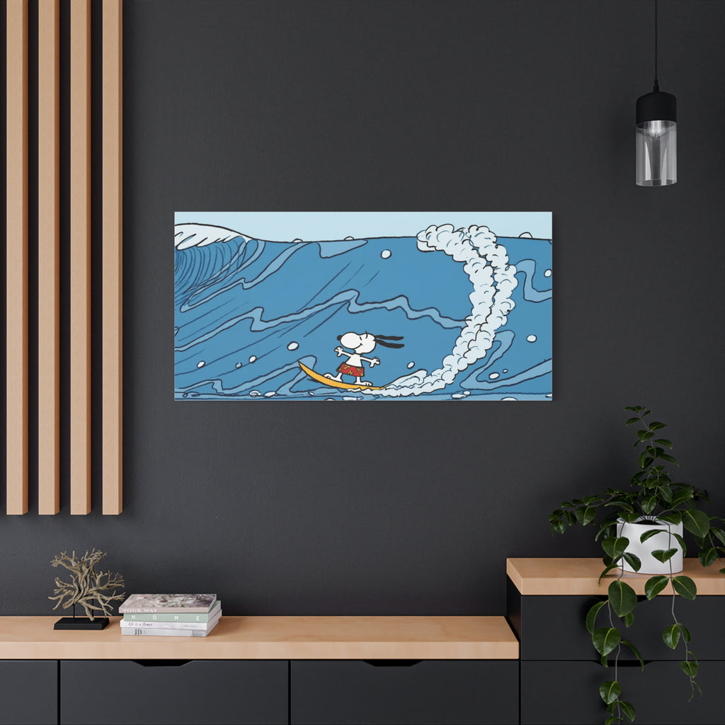 Surfing Snoopy Canvas