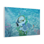 Snoopy Campfire Night Canvas