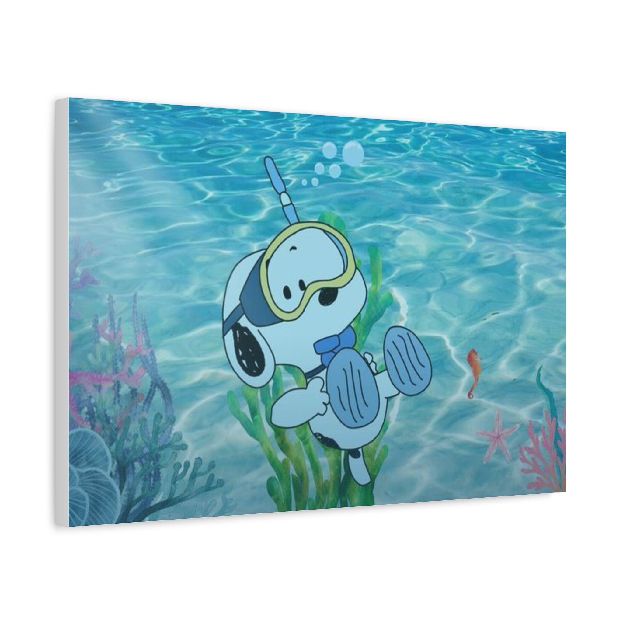 Snoopy Campfire Night Canvas