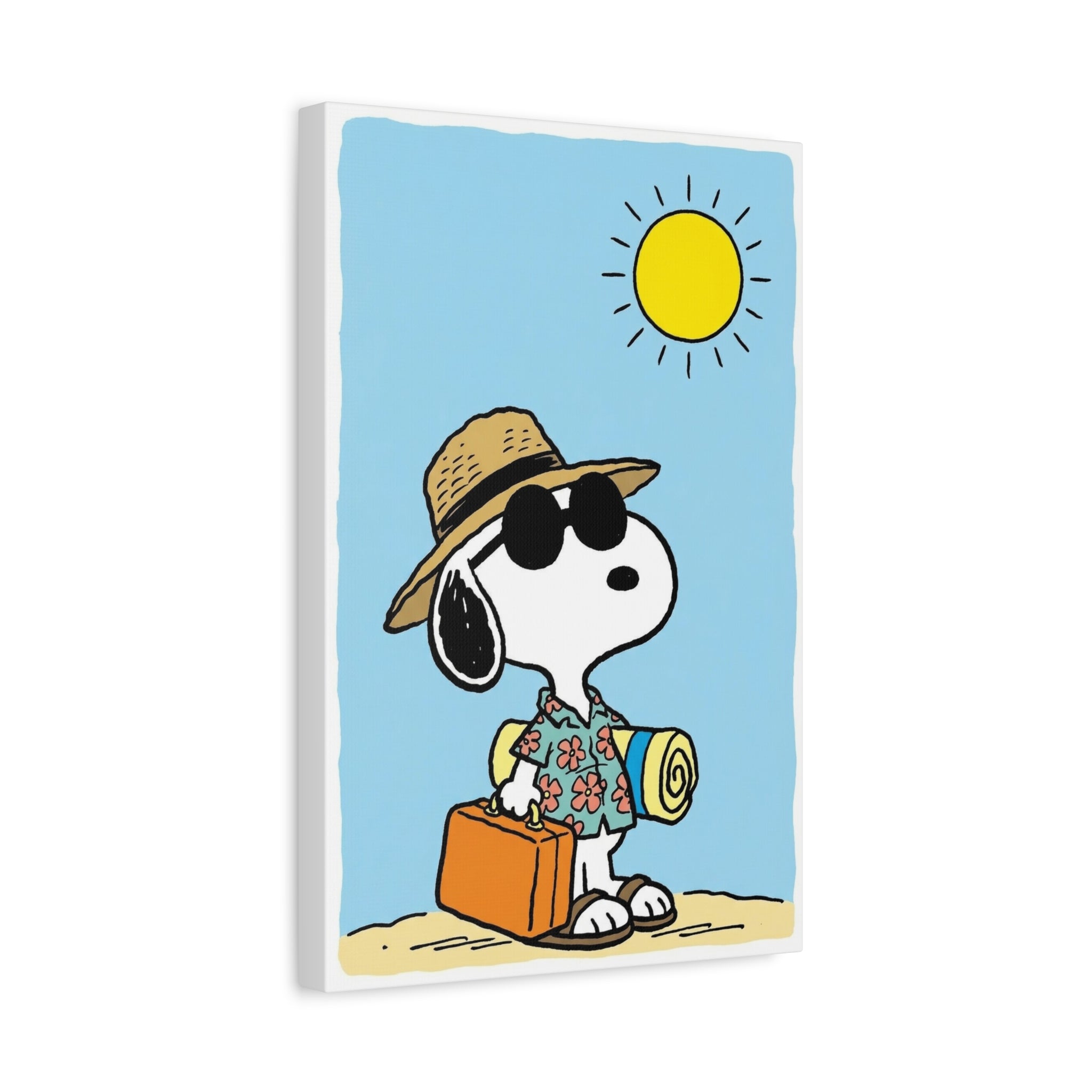 Snoopy Beach Vacation Canvas