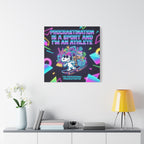 Procrastination Sport Snoopy Canvas