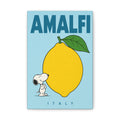 Amalfi Lemon Snoopy Italy Canvas