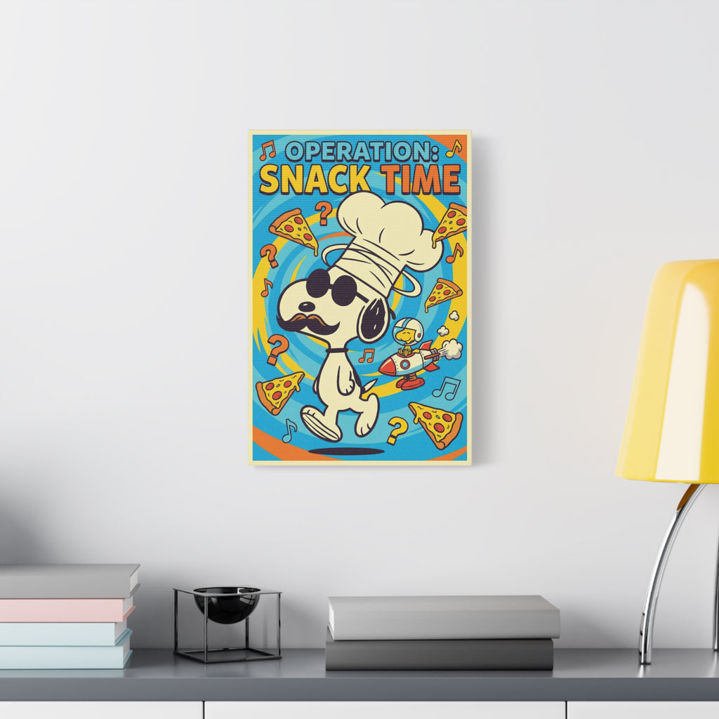 Snack Time Pizza Canvas
