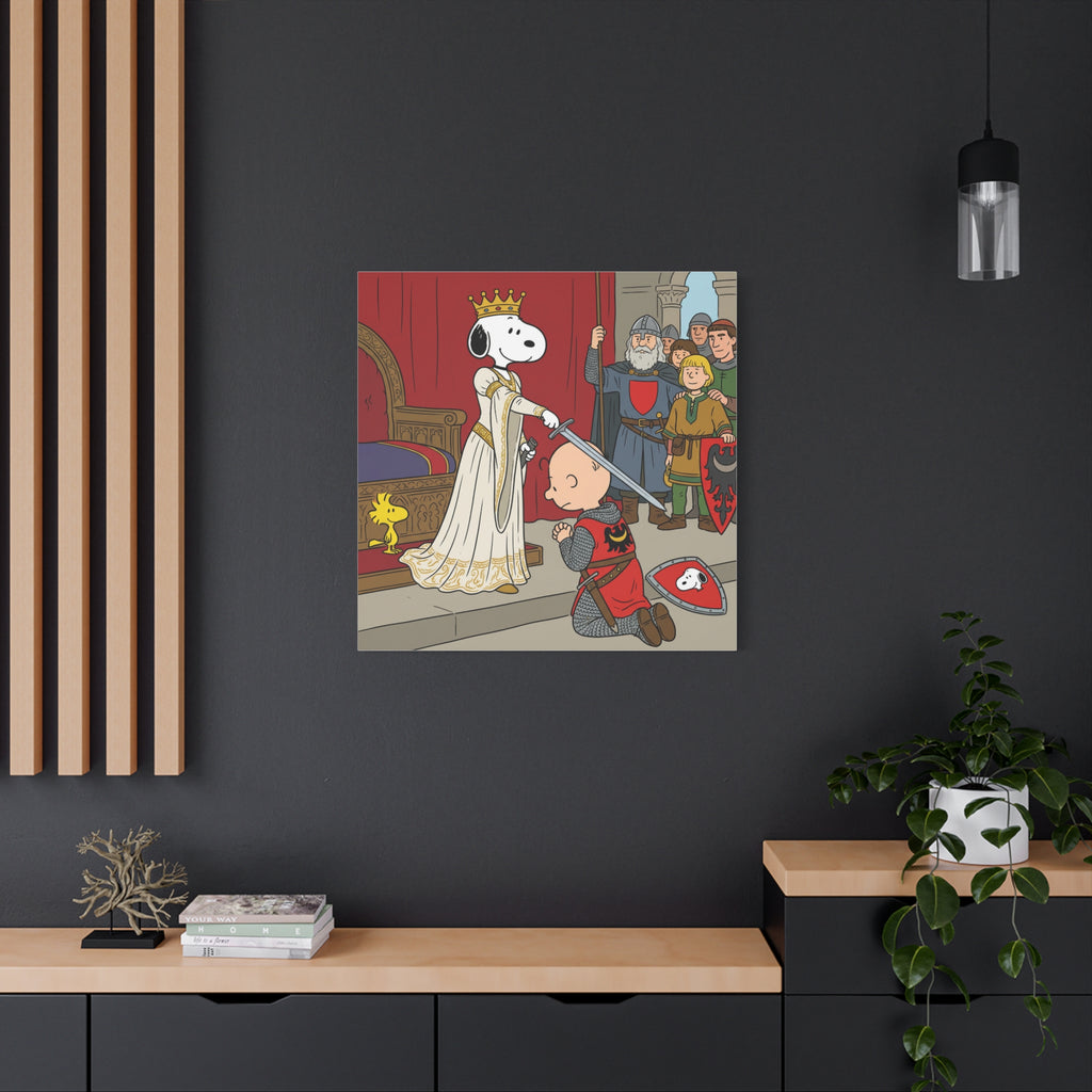 Snoopy Knight Canvas