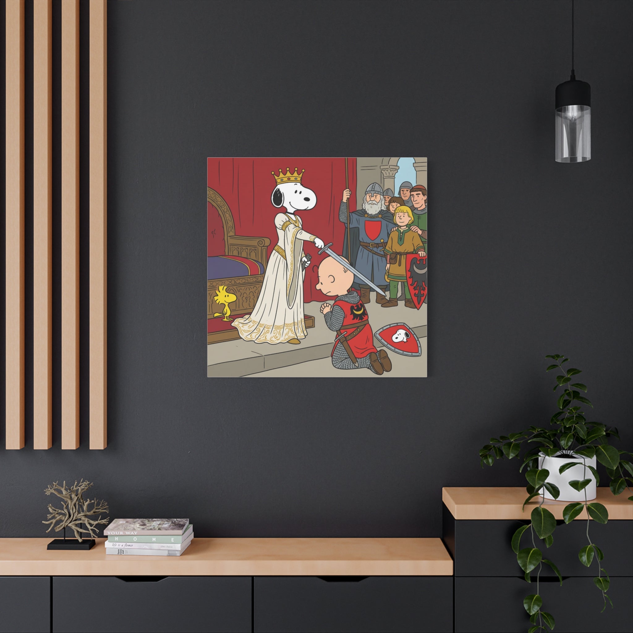 Snoopy Knight Canvas
