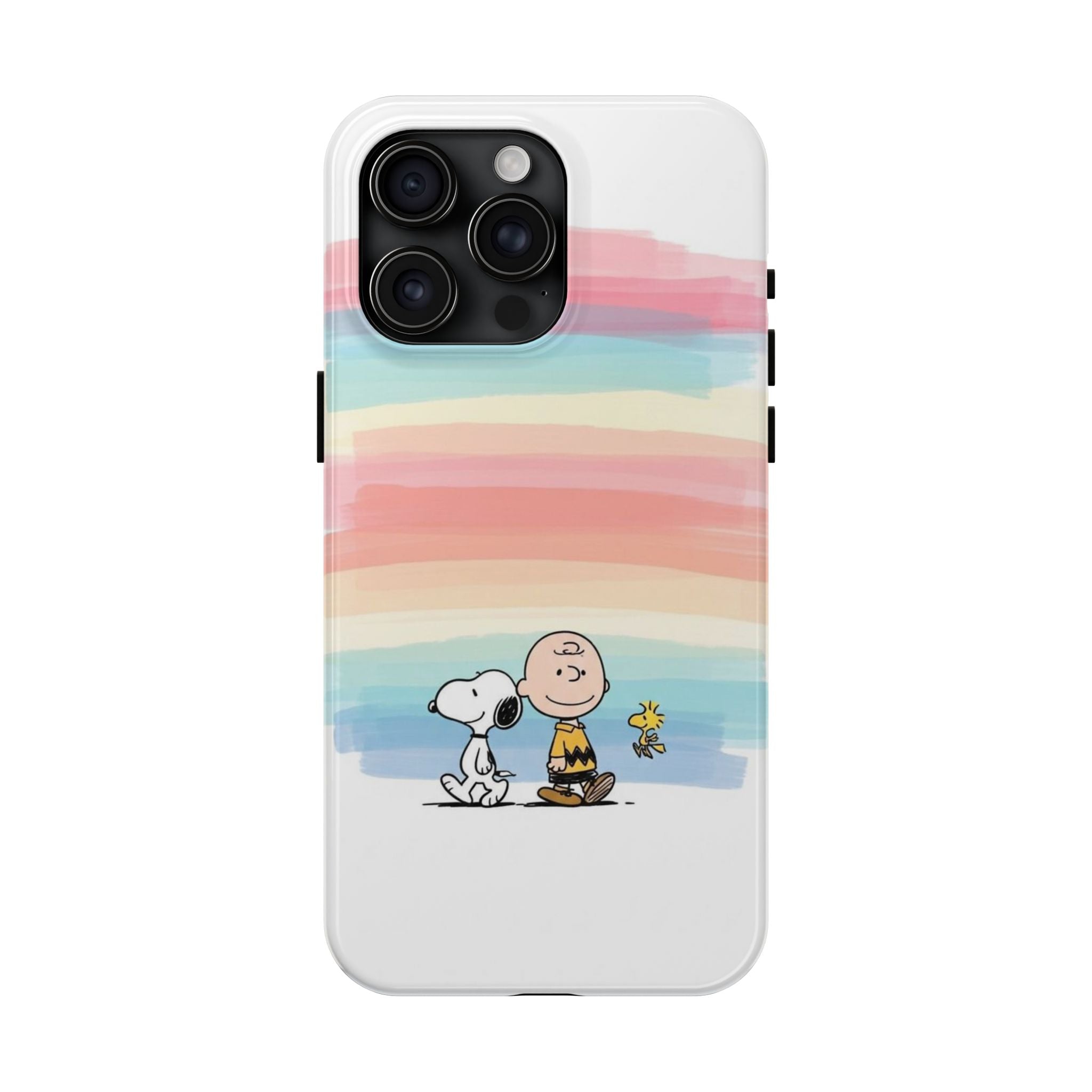 Pastel Stripe Peanuts Phone Case