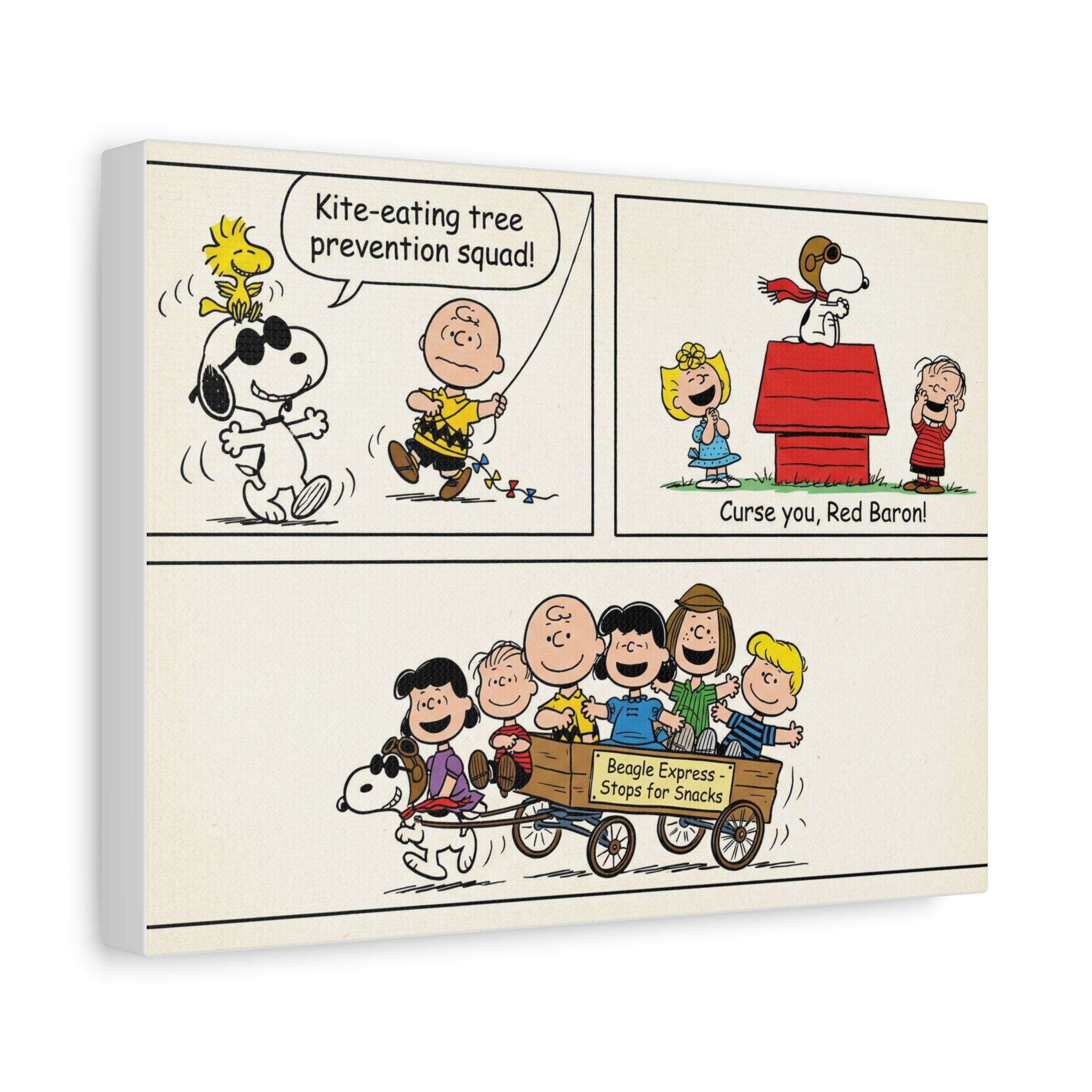 Peanuts Comic Strip Canvas