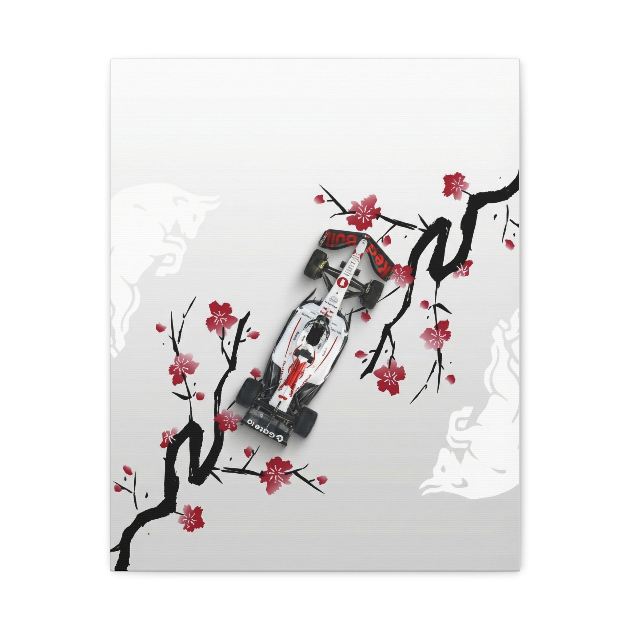 Racing Car Blossom Canvas