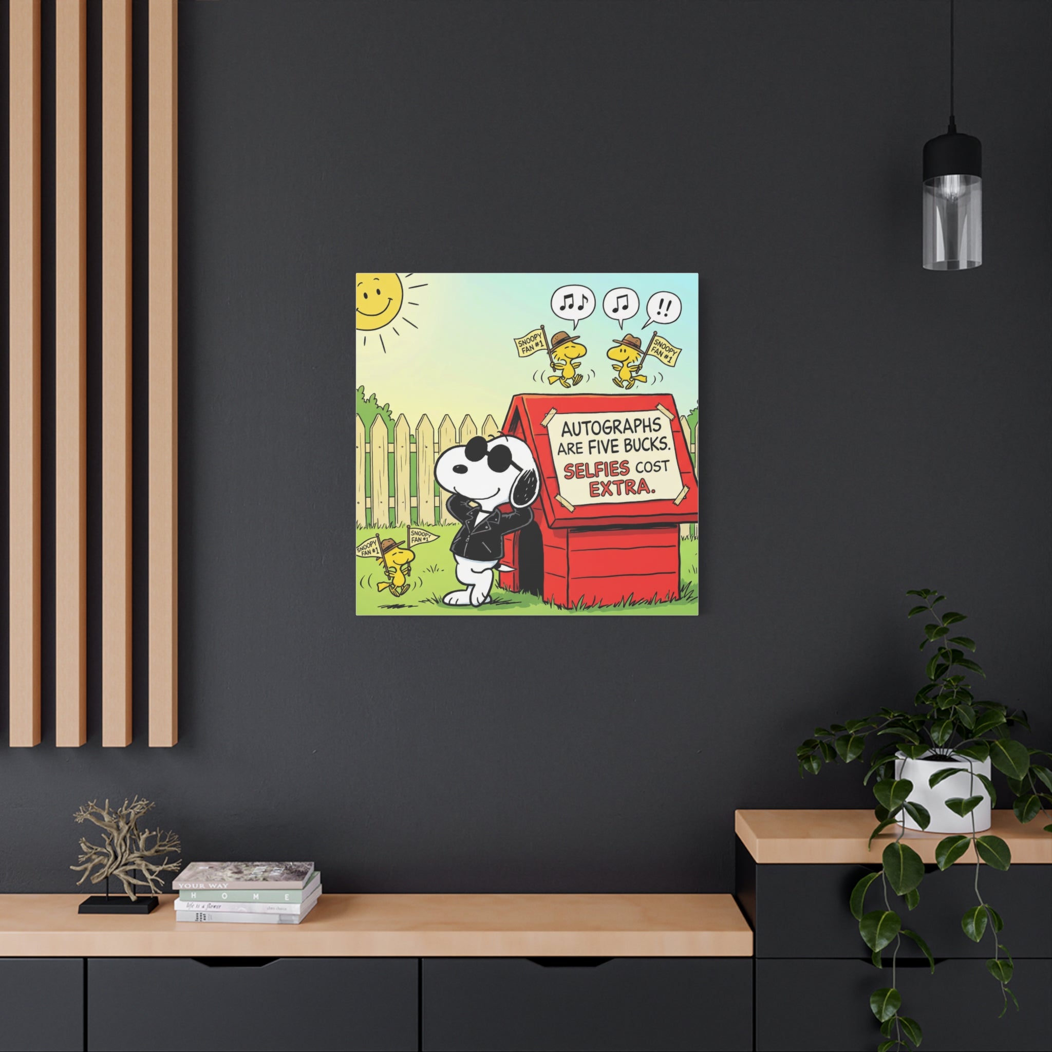 Snoopy Selfies Canvas