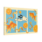 Goldfish Swim Canvas