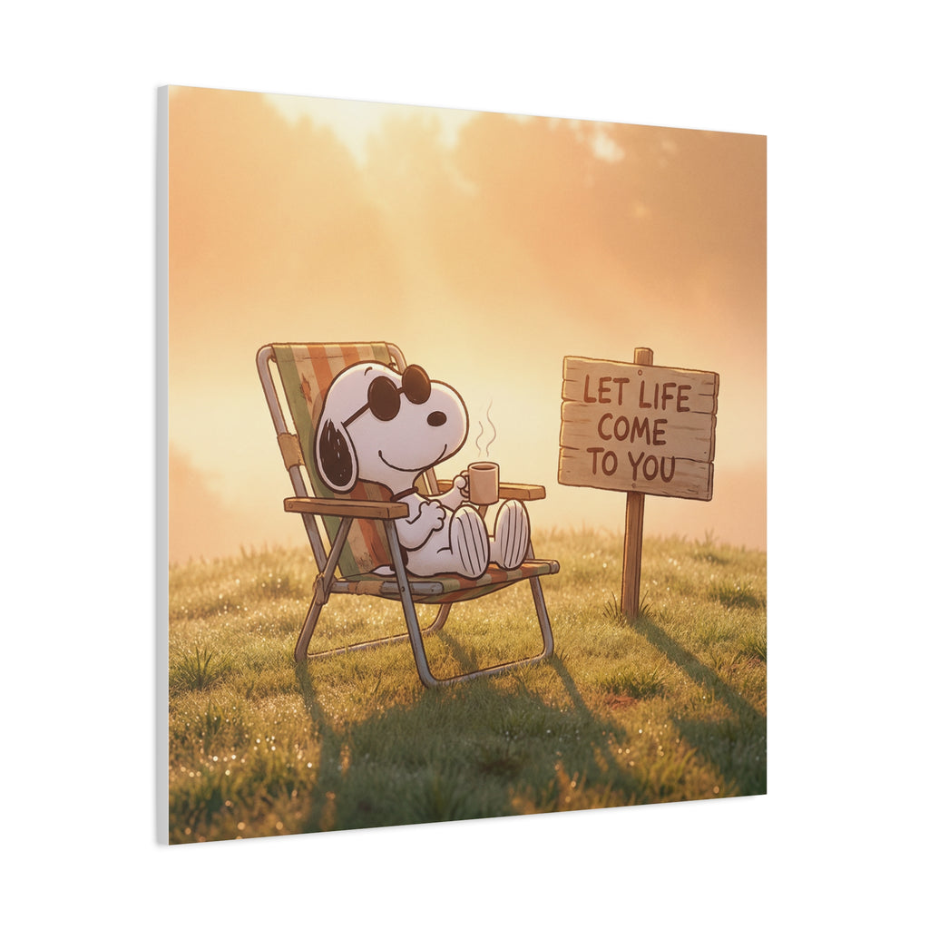 Relaxing Snoopy Canvas