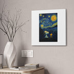 Snoopy Paris Autumn Canvas