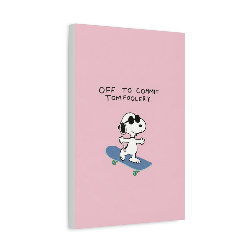 Snoopy Cartoon Poster Canvas