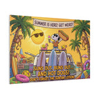 Summer Surf Scene Canvas