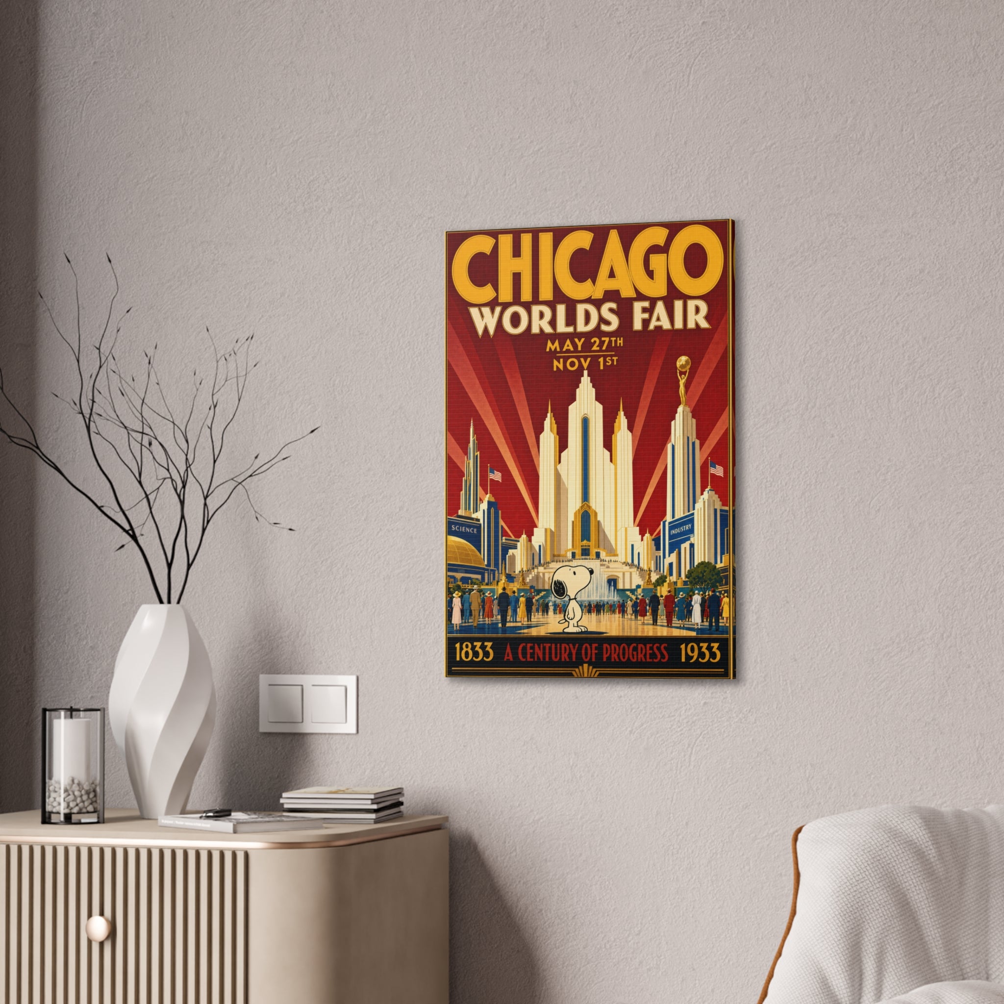Chicago 1933 Fair Canvas