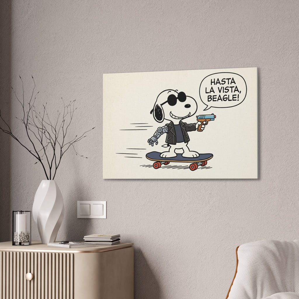 Terminator Beagle Canvas