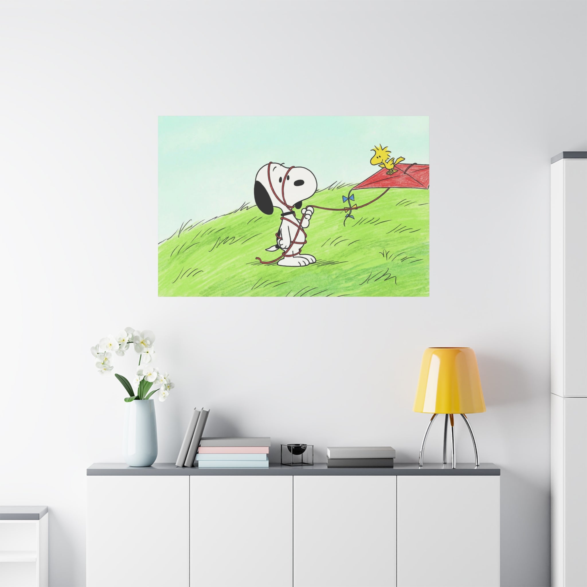 Snoopy Flying Kite Canvas