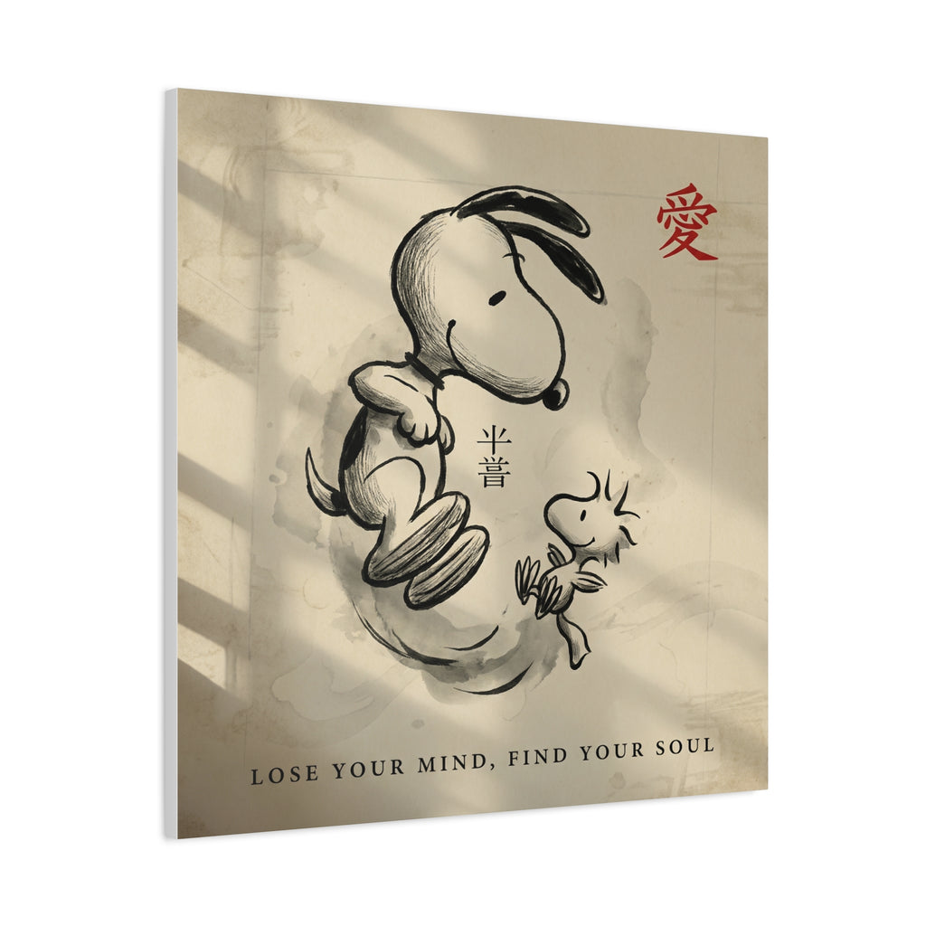 Zen Snoopy Woodstock Canvas
