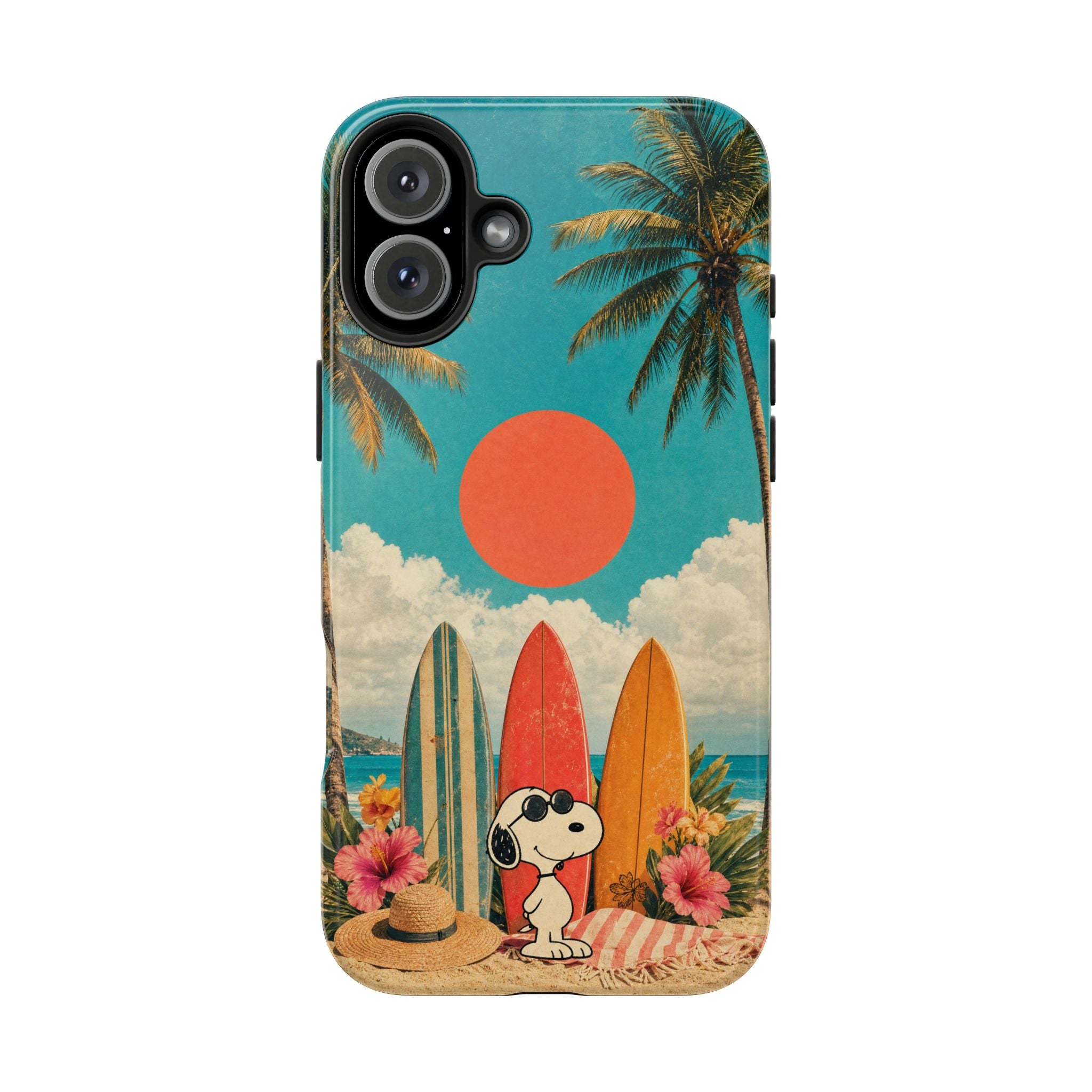 Retro Beach Sun Case