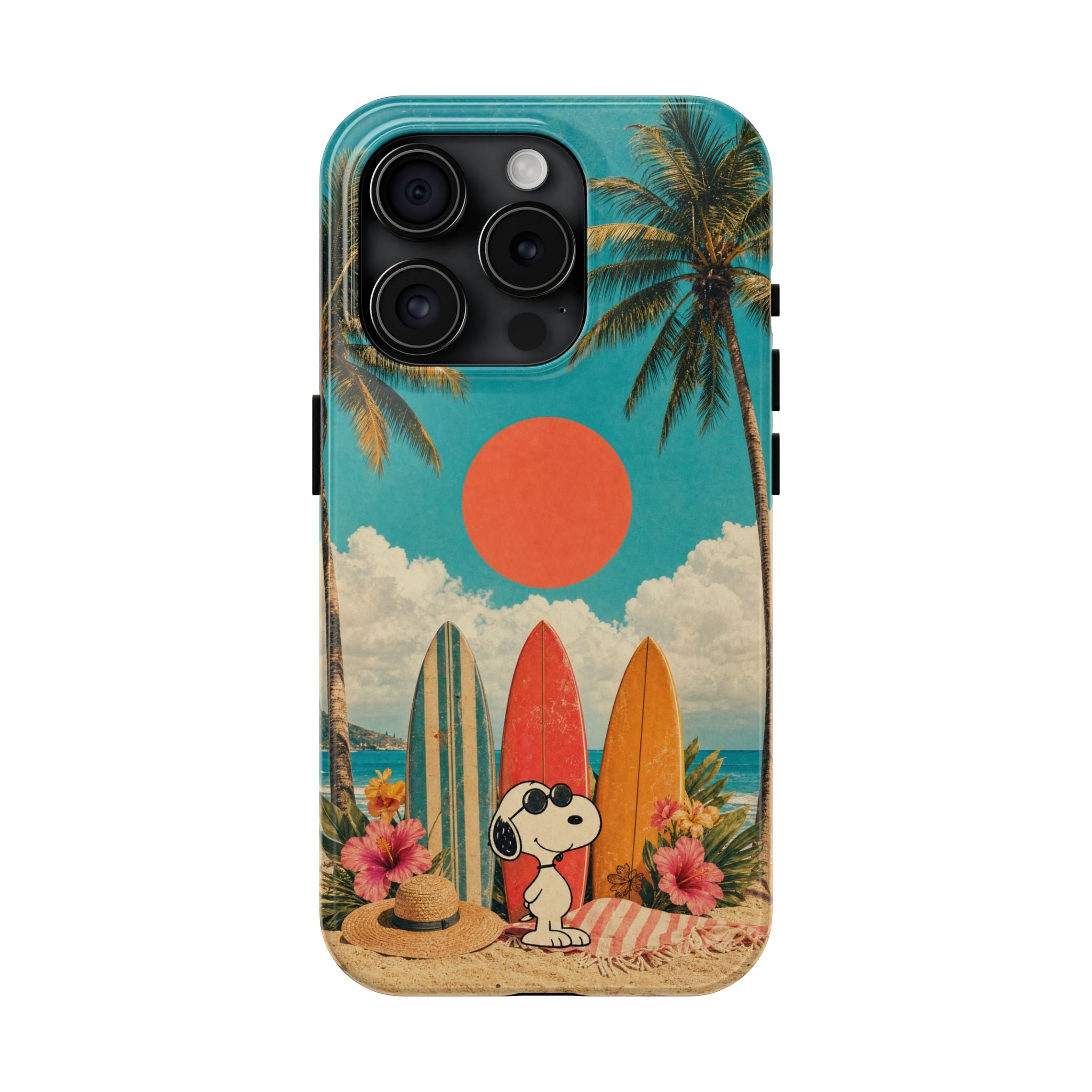 Retro Beach Sun Case