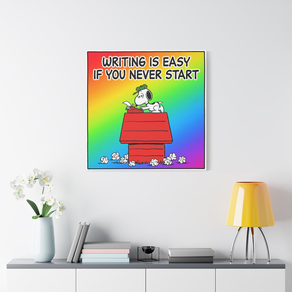 Writing Is Easy Canvas
