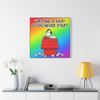 Writing Is Easy Canvas