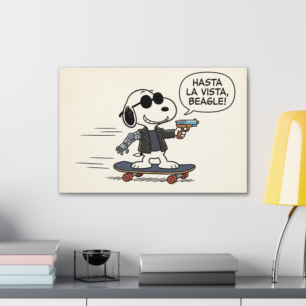 Terminator Beagle Canvas