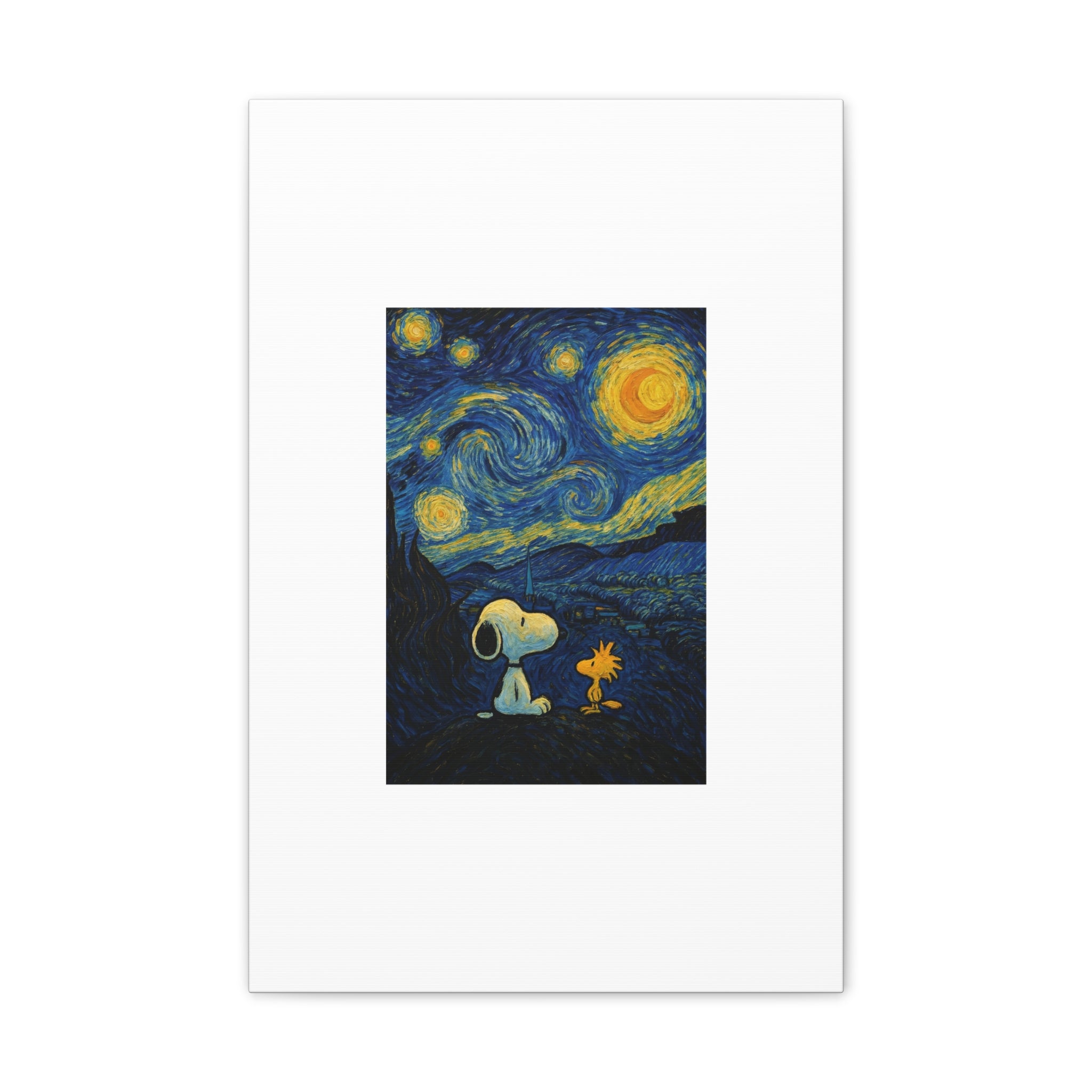 Snoopy Paris Autumn Canvas