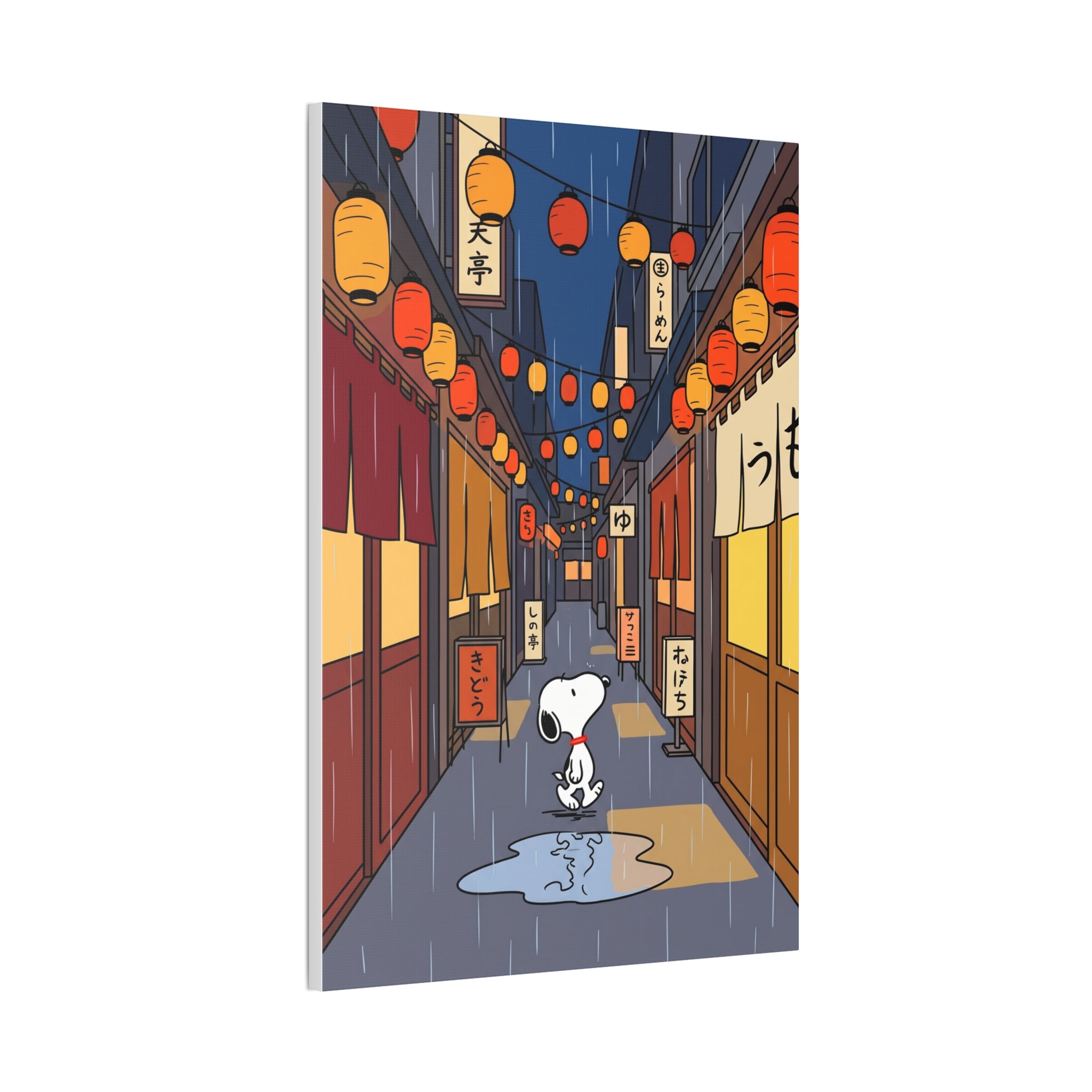 Rainy Night Alley Canvas