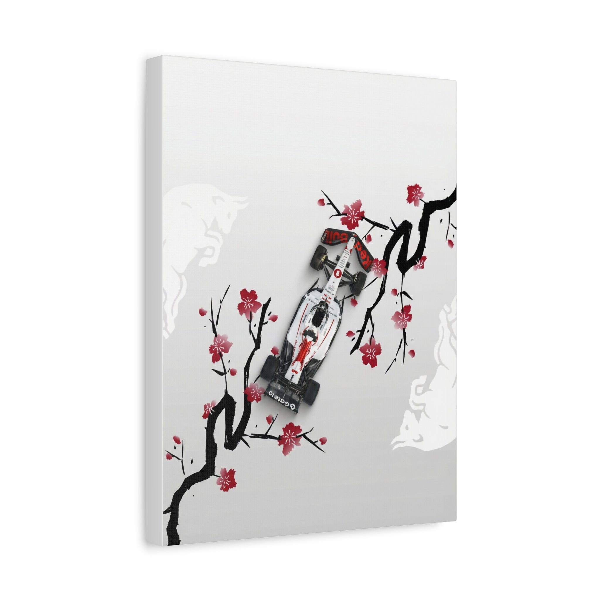 Racing Car Blossom Canvas