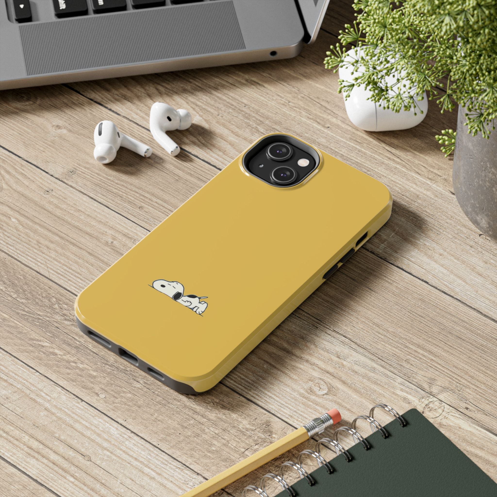 Sleeping Snoopy Yellow Phone Case