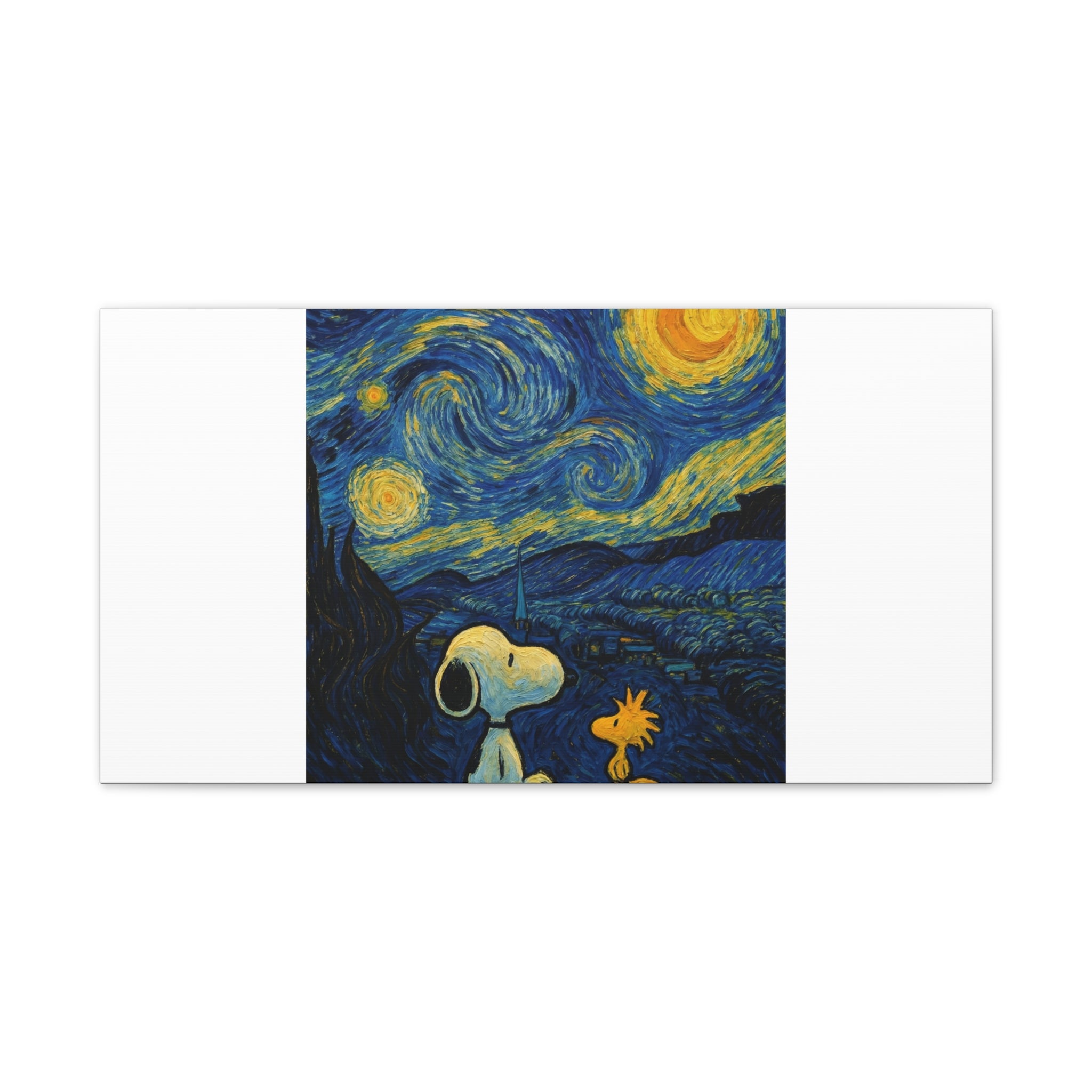 Snoopy Paris Autumn Canvas