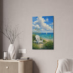 Teddy Bear Beach Canvas