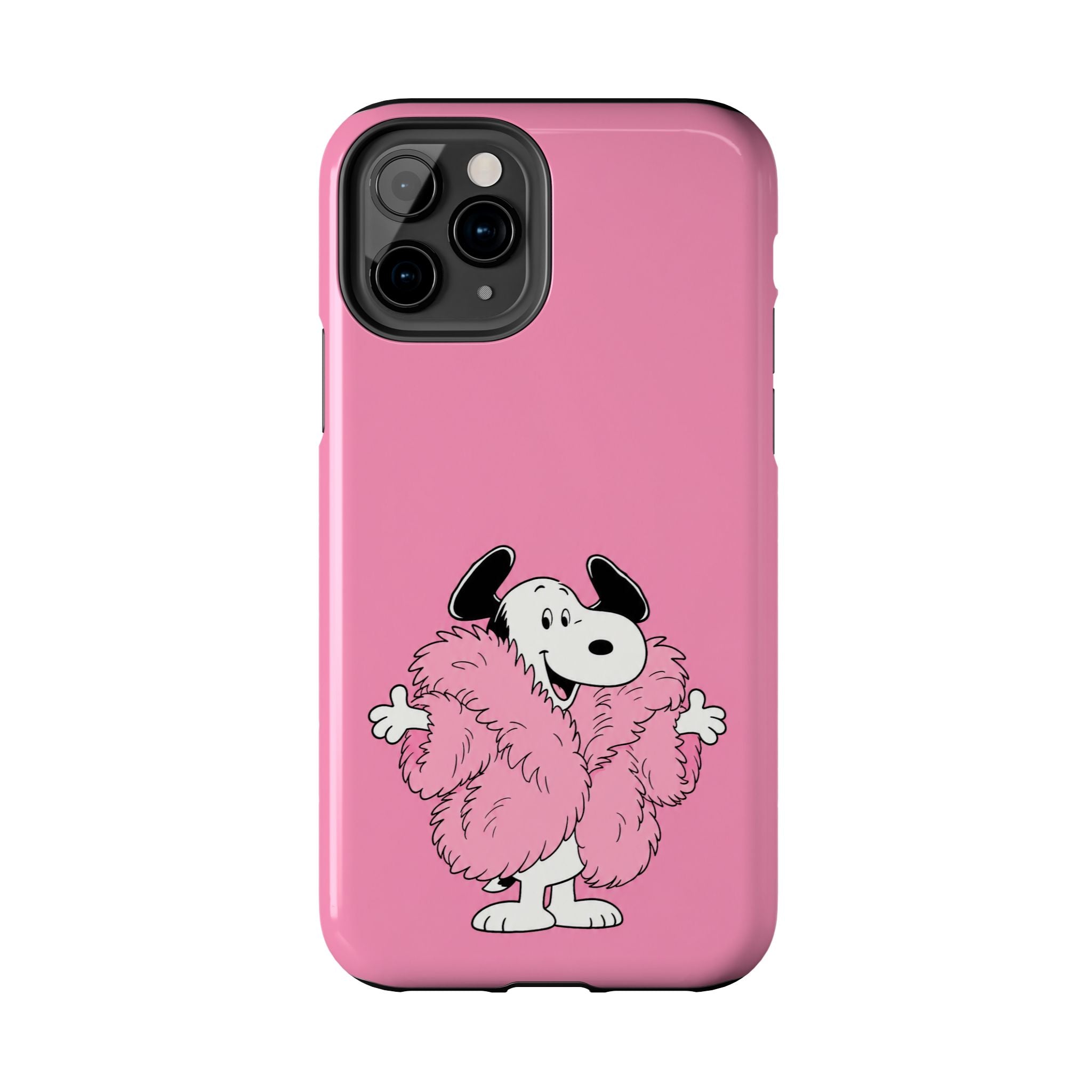 Pink Fuzzy Coat Case