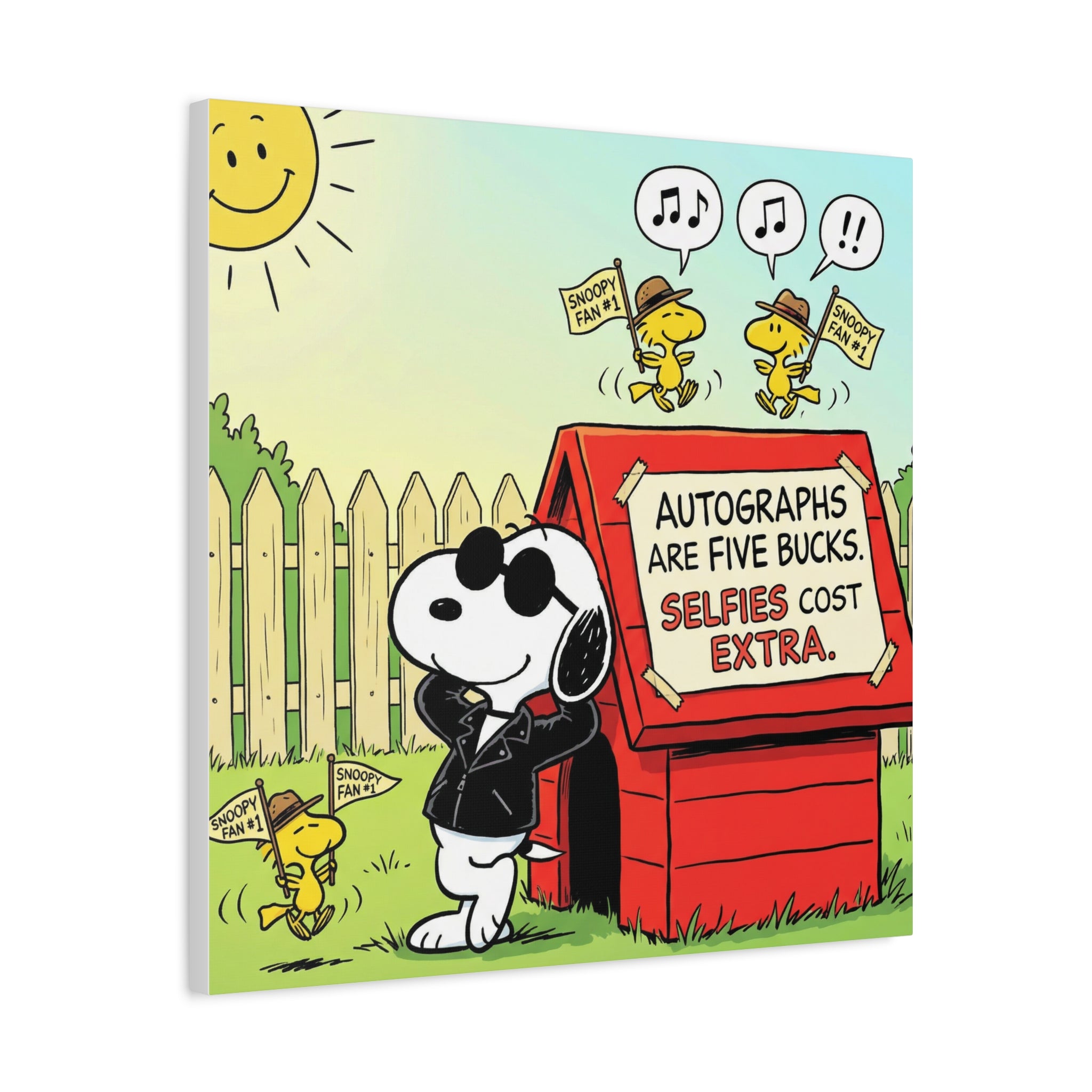 Snoopy Selfies Canvas