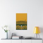 Snoopy in Sunflower Field Canvas