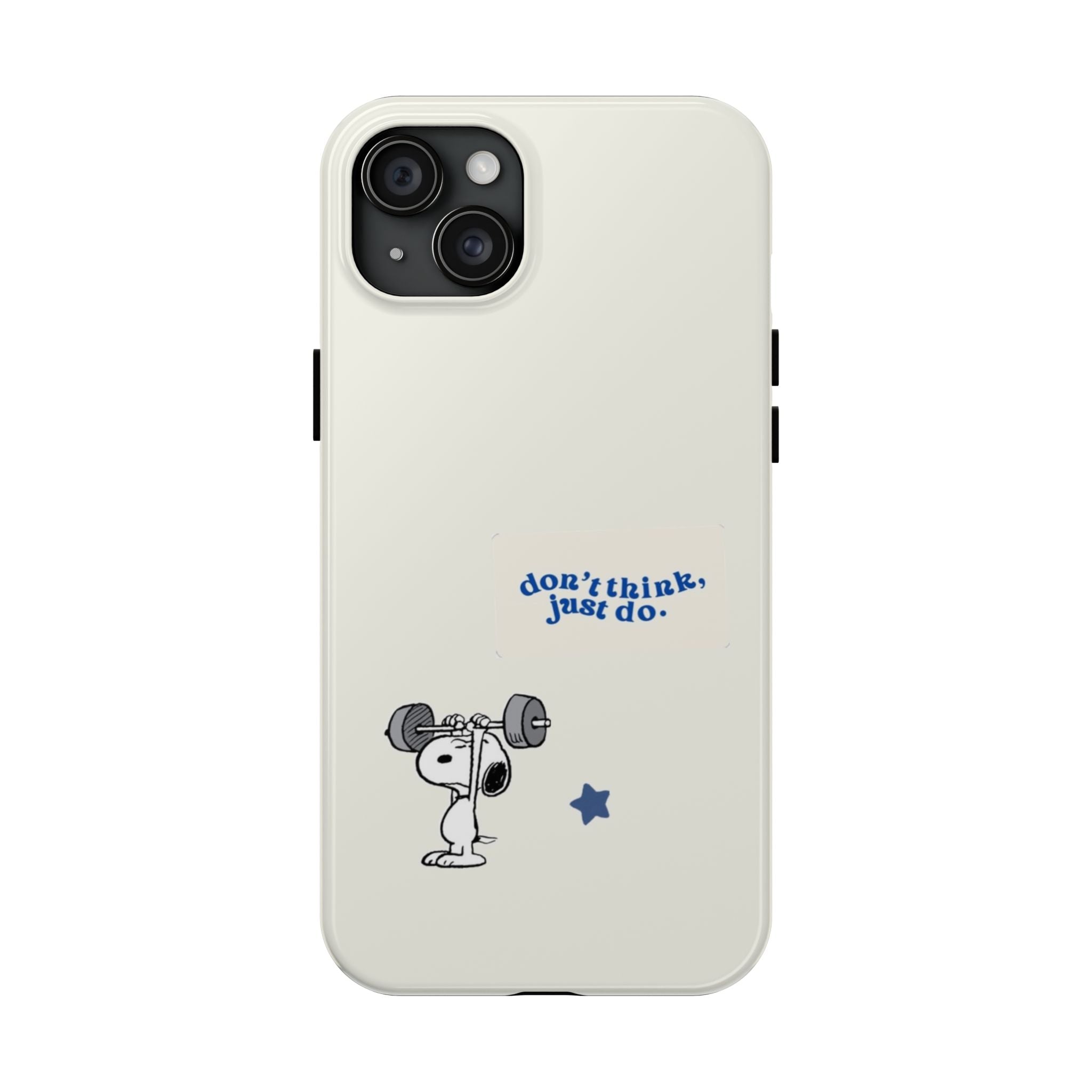 Snoopy Weightlifting Phone Case