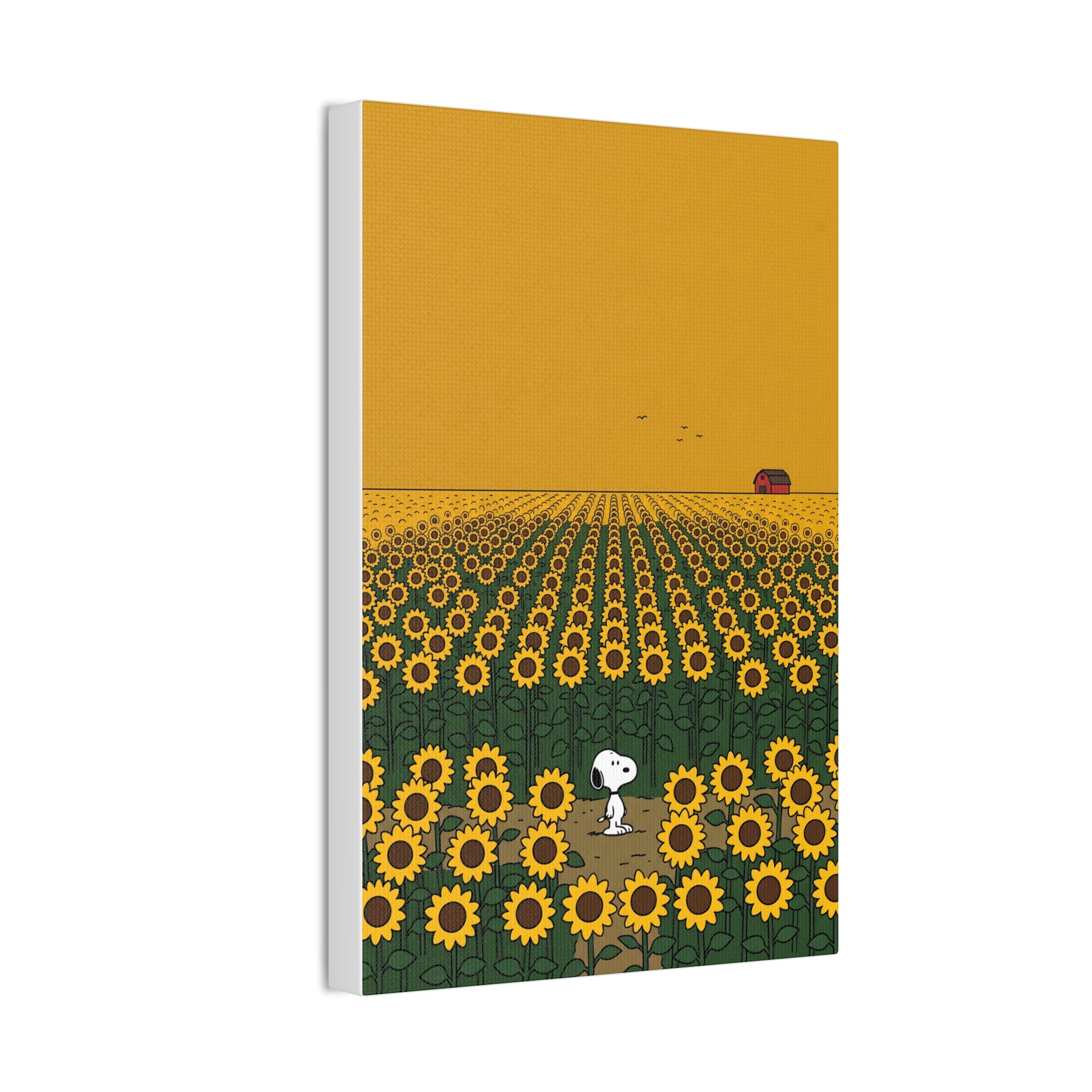 Snoopy in Sunflower Field Canvas