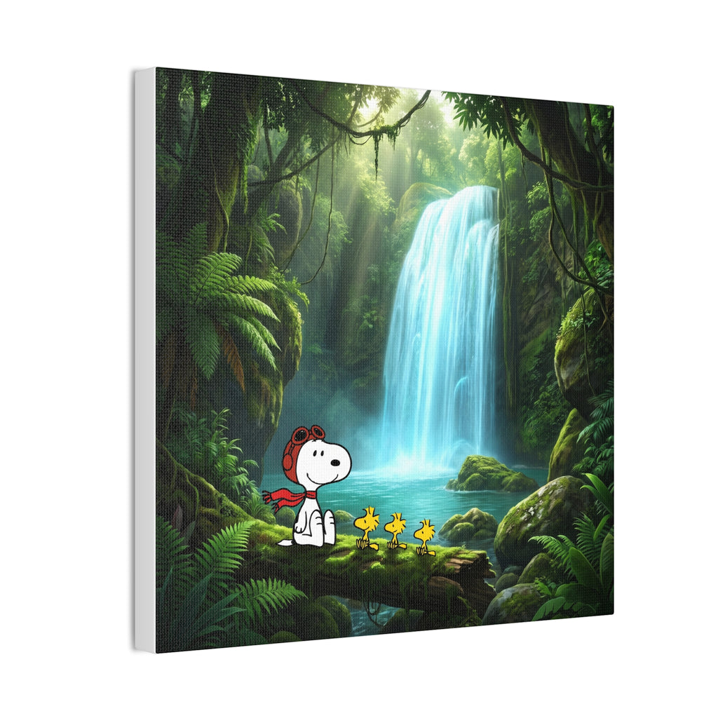 Snoopy Waterfall Canvas