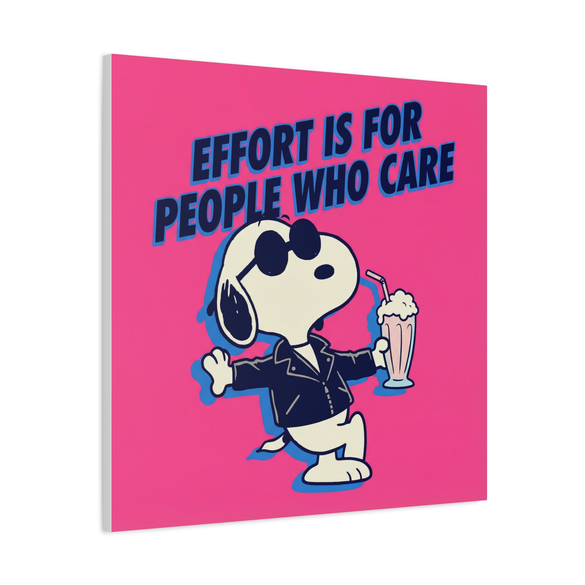Snoopy Effort Quote Canvas