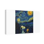 Snoopy Paris Autumn Canvas