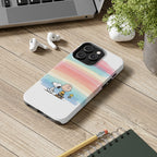 Rainbow Stripe Snoopy Phone Case
