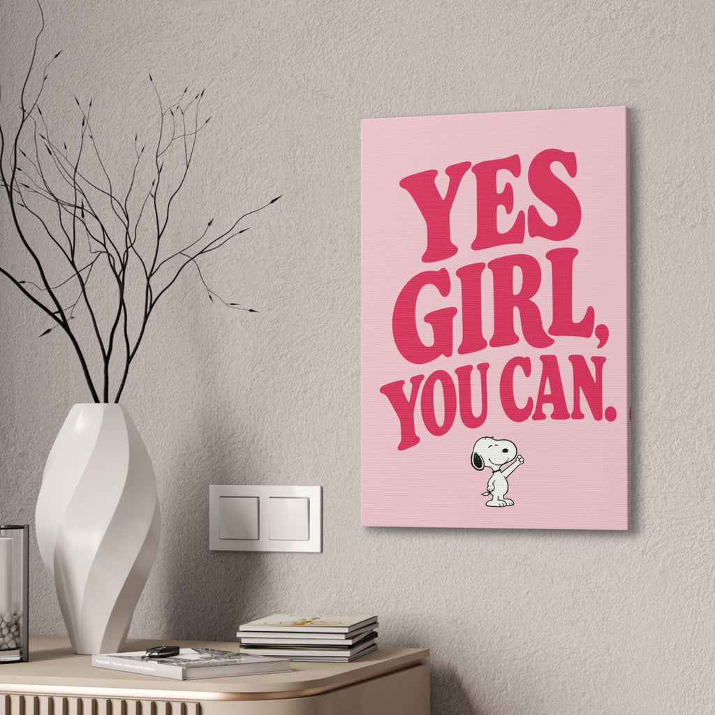 Yes Girl You Can Canvas