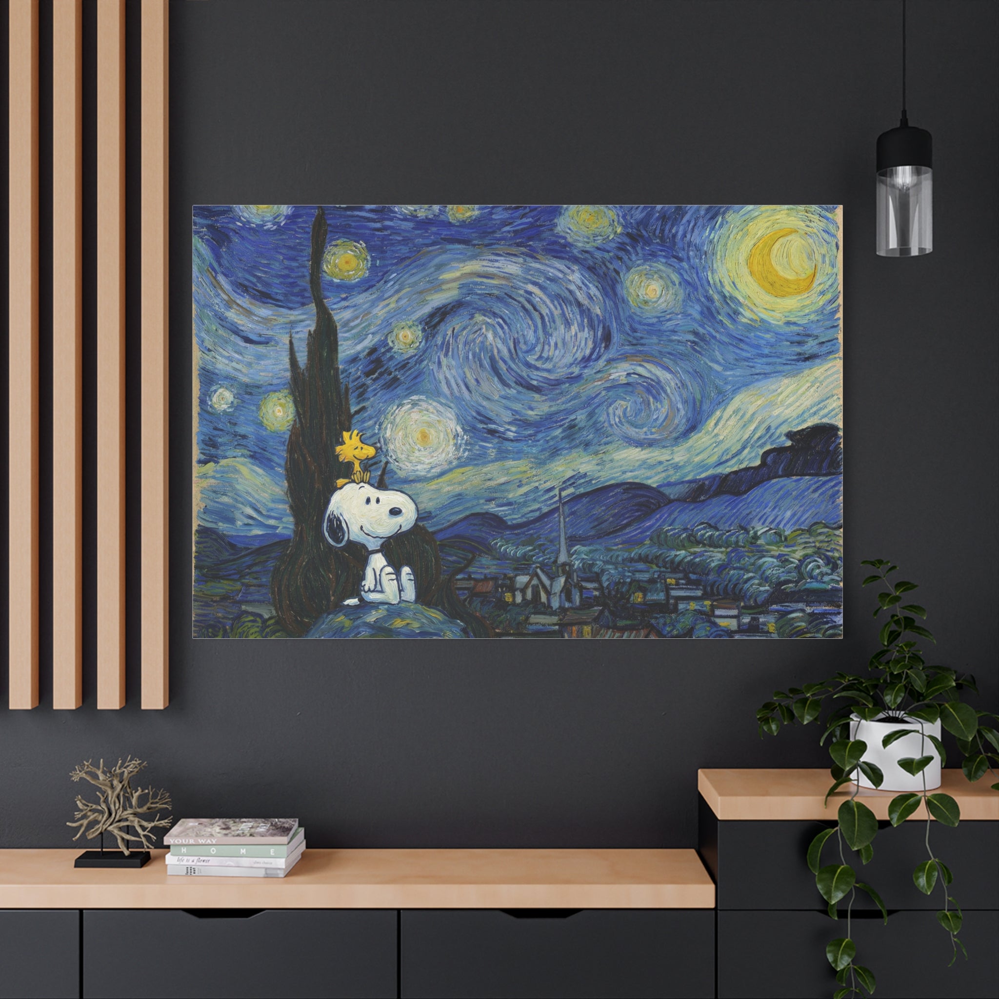 Woodstock Starry Night Canvas