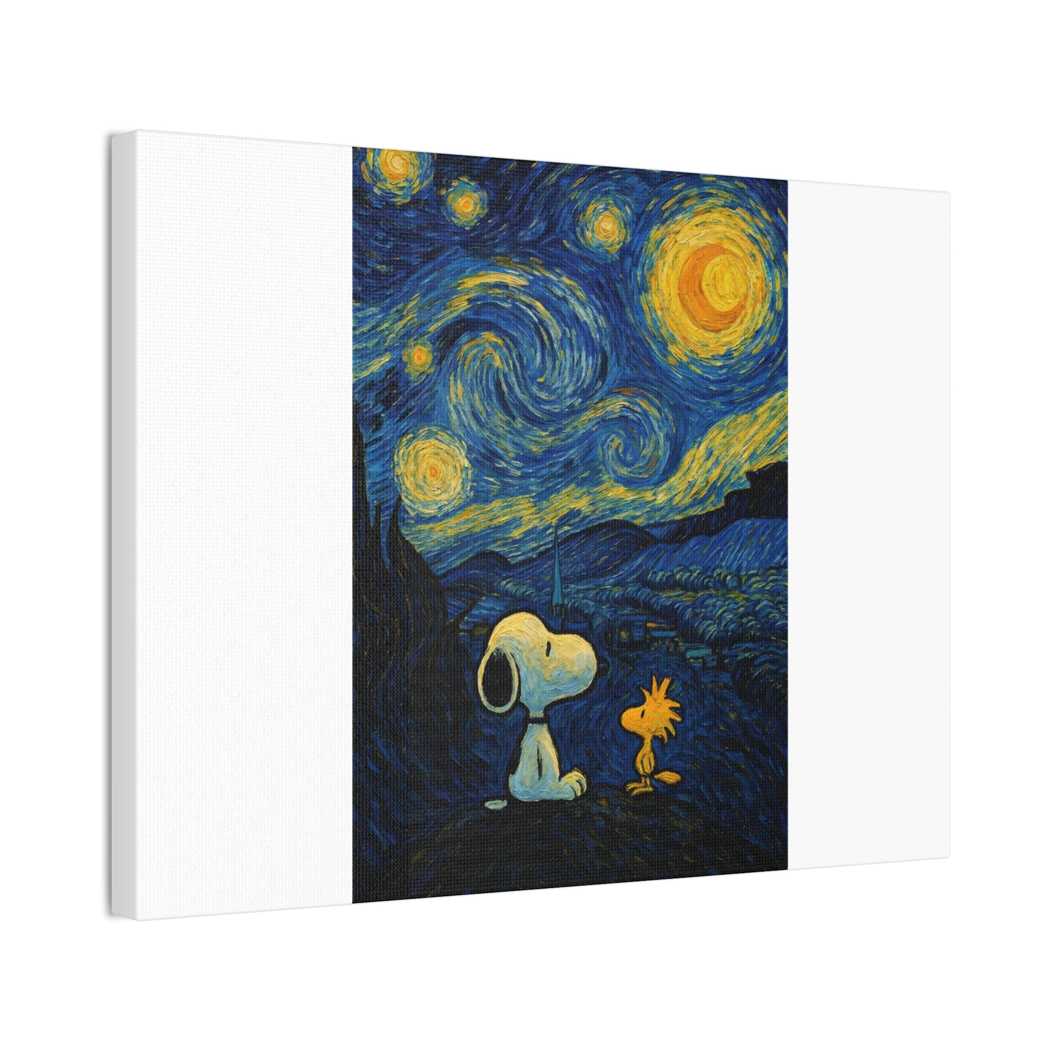 Snoopy Paris Autumn Canvas