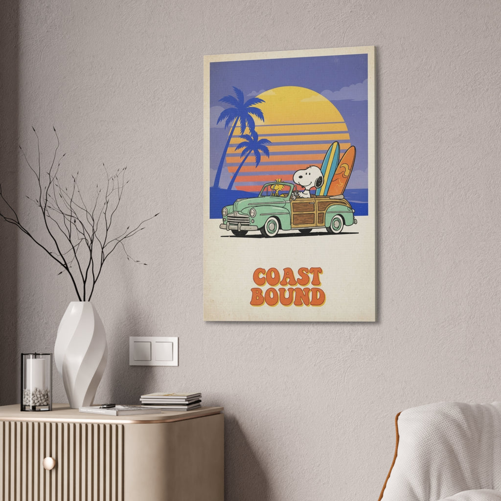 Coast Bound Snoopy Canvas