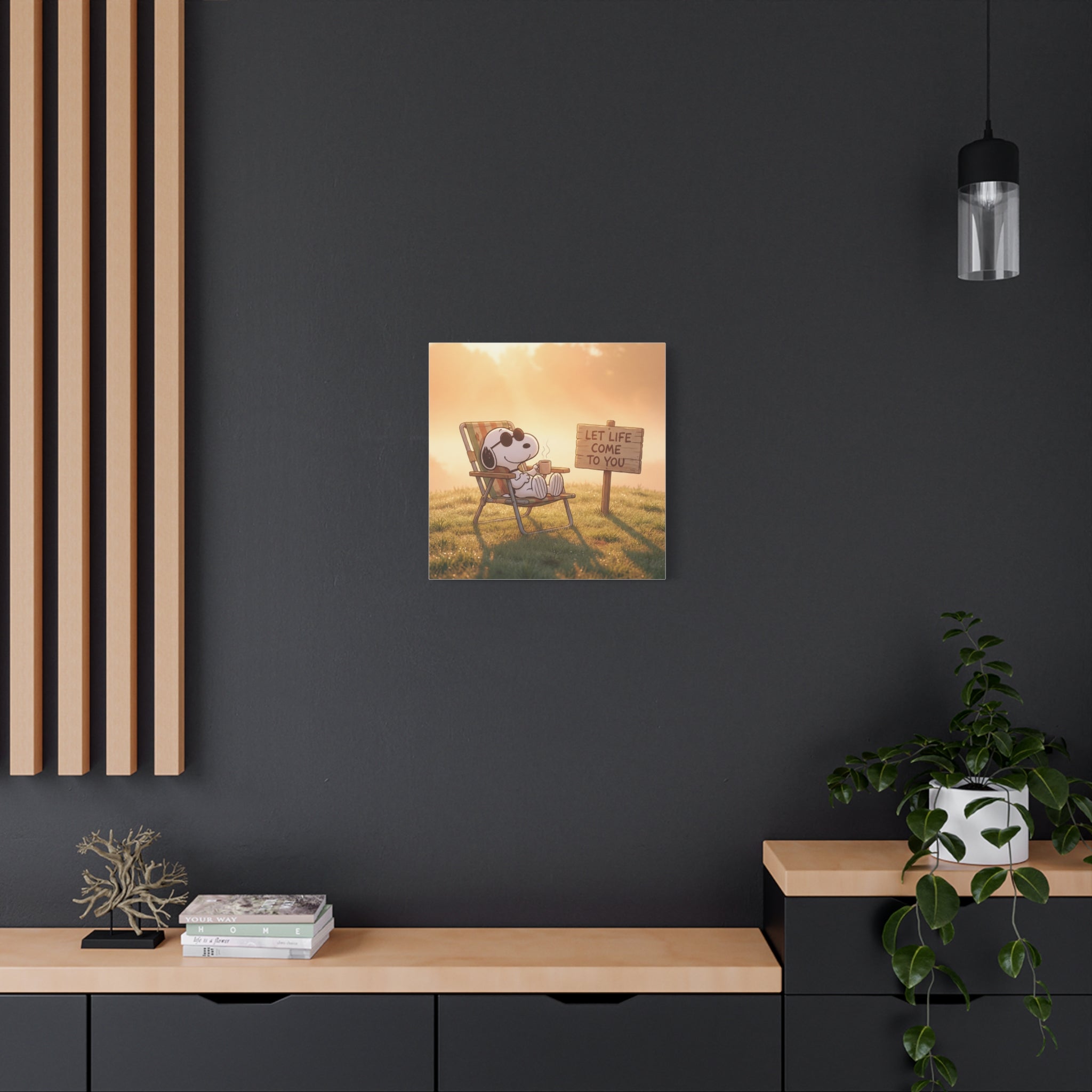 Relaxing Snoopy Canvas