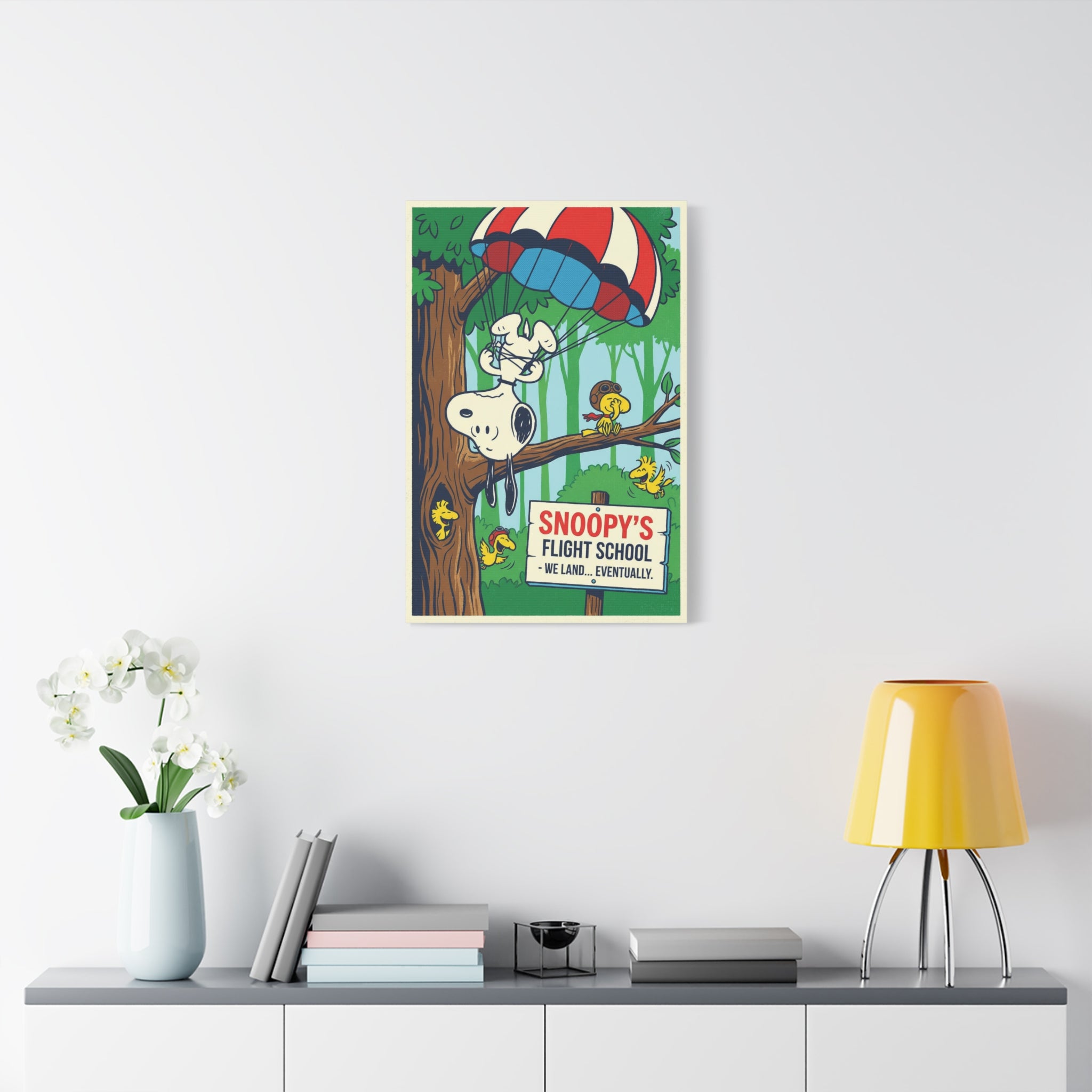Snoopy Parachute Canvas